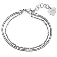 Bracelet Sagapo Femme Chunky in Acier SHK23